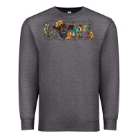 Charcoal Heather Western mini black highland calf Premium Sweatshirt - RanaPortraitStore