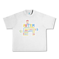 Lunar Rock Autism Puzzle Piece Words Autistic Urban Heavy Tee - CowhideDigitalArt