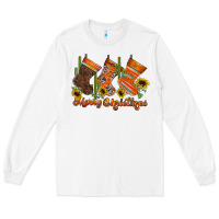 White western Christmas Long Sleeve Tee - CowhideDigitalArt