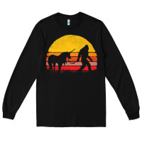 Black sasquatch and unicorn vintage Long Sleeve Tee - artisFamous
