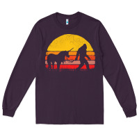 Plum sasquatch and unicorn vintage Long Sleeve Tee - artisFamous