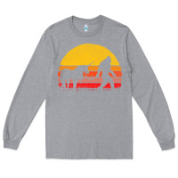 Heather Grey sasquatch and unicorn vintage Long Sleeve Tee - artisFamous