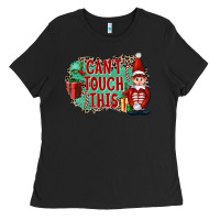 Black Christmas Can't Touch This Elf Ladies Tee - FaDigitalArtStudio