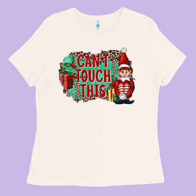 Christmas Can't Touch This Elf Ladies Tee Designed By Fadigitalartstudio