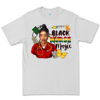 Dove Grey Juneteenth black Nurse magic Premium Tee - FaDigitalArtStudio