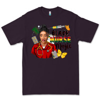 Plum Juneteenth black Nurse magic Premium Tee - FaDigitalArtStudio