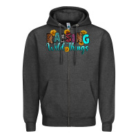 Charcoal Heather raising wild things Zipper Hoodie - RanaPortraitStore