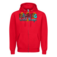 Red raising wild things Zipper Hoodie - RanaPortraitStore