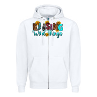 White raising wild things Zipper Hoodie - RanaPortraitStore