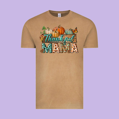 Thankful Mama Vintage Tee Designed By Bundleandbundleshop