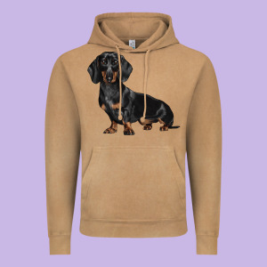 Dachshund Dog Illustrations Vintage Hoodie Designed By Lillyallendesigns