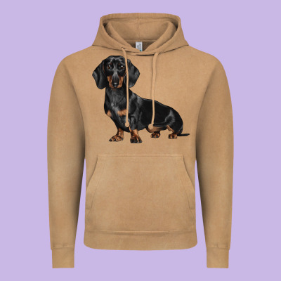 Dachshund Dog Illustrations Vintage Hoodie Designed By Lillyallendesigns
