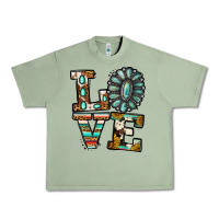 Oil Green turquoise serape love Urban Heavy Tee - Jasminsmagicworld