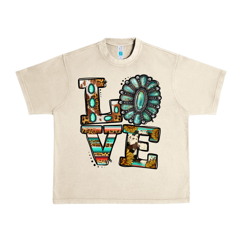 Turquoise Serape Love Urban Heavy Tee by Jasminsmagicworld | Teevron