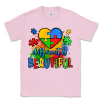 Bubblegum Pink different is beautiful autism Classic Tee - OliviaCreatesArt