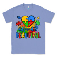 Colony Blue different is beautiful autism Classic Tee - OliviaCreatesArt