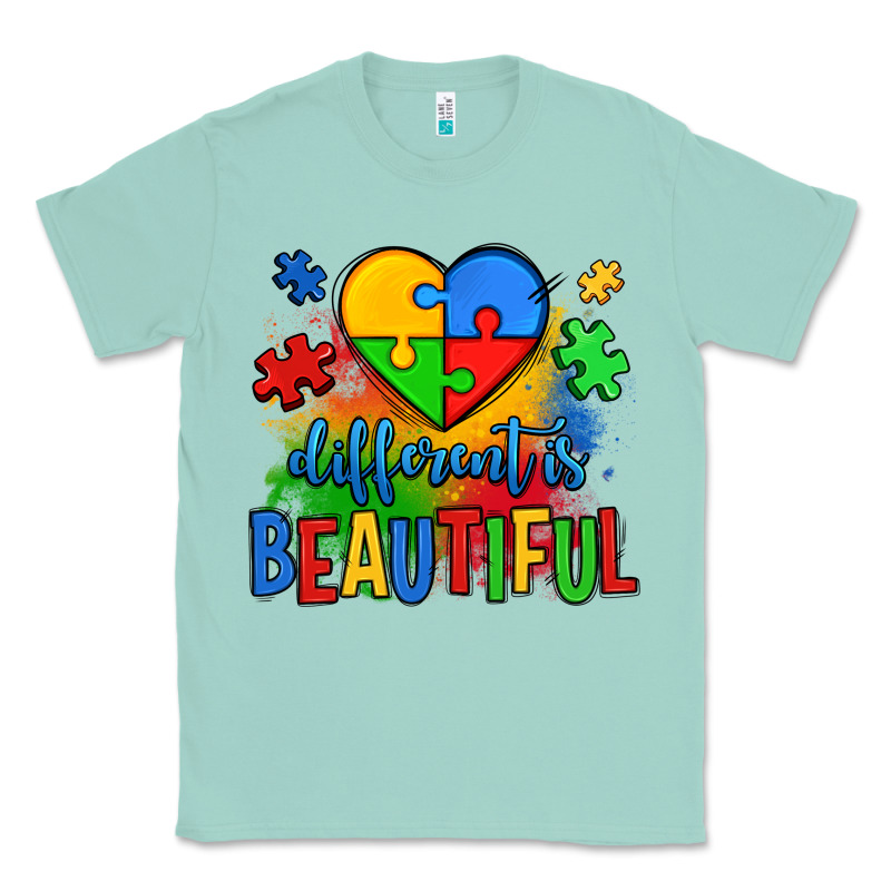Different Is Beautiful Autism Classic Tee by OliviaCreatesArt | Teevron