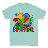 Seafoam different is beautiful autism Classic Tee - OliviaCreatesArt