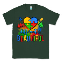Sports Green different is beautiful autism Classic Tee - OliviaCreatesArt