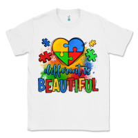 White different is beautiful autism Classic Tee - OliviaCreatesArt