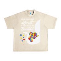 Sandshell Autism Different Makes You Beautiful Urban Heavy Tee - CowhideDigitalArt