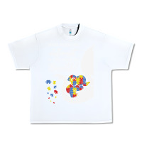 White Autism Different Makes You Beautiful Urban Heavy Tee - CowhideDigitalArt