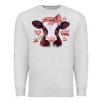 Dove Grey valentines day baby calf Premium Sweatshirt - Jasminsmagicworld