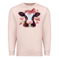 Pale Pink valentines day baby calf Premium Sweatshirt - Jasminsmagicworld