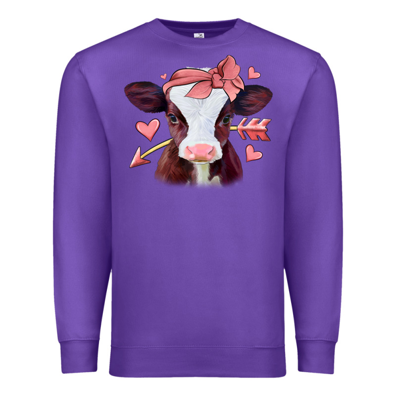 Valentines Day Baby Calf Premium Sweatshirt by Jasminsmagicworld | Teevron