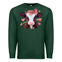 Sports Green valentines day baby calf Premium Sweatshirt - Jasminsmagicworld