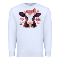White valentines day baby calf Premium Sweatshirt - Jasminsmagicworld