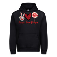 Peace Love Flamingo Urban Hoodie | Teevron