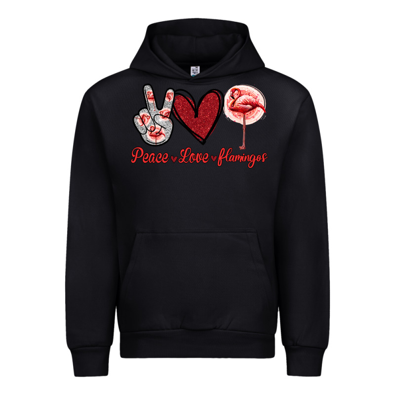 Peace Love Flamingo Urban Hoodie by Jasminsmagicworld | Teevron