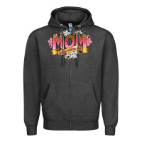Charcoal Heather mom happy mothers day Zipper Hoodie - RanaPortraitStore