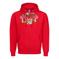 Red mom happy mothers day Zipper Hoodie - RanaPortraitStore