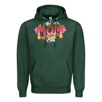 Sports Green mom happy mothers day Zipper Hoodie - RanaPortraitStore