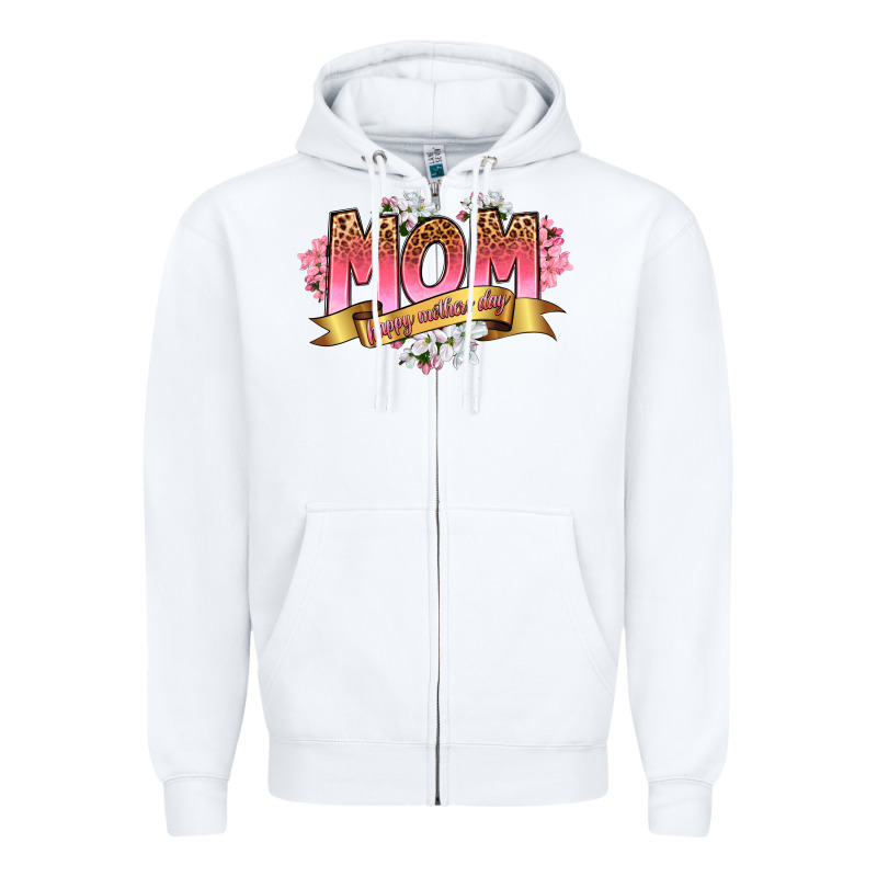 Mom Happy Mothers Day Zipper Hoodie by RanaPortraitStore | Teevron