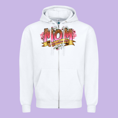 Mom Happy Mothers Day Zipper Hoodie Designed By Ranaportraitstore