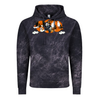 Cloud Black Hallowen Panda Vintage Hoodie - LillyAllenDesigns