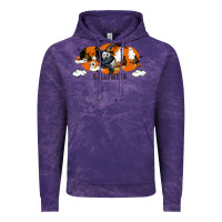 Cloud Purple Hallowen Panda Vintage Hoodie - LillyAllenDesigns