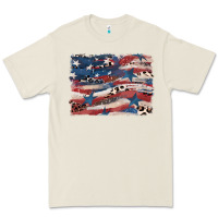 Bone Leopard glitter American flag Premium Tee - FaDigitalArtStudio