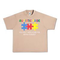 Burro Autistic Pride Autism Awareness Urban Heavy Tee - CowhideDigitalArt