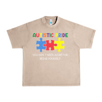 French Oak Autistic Pride Autism Awareness Urban Heavy Tee - CowhideDigitalArt