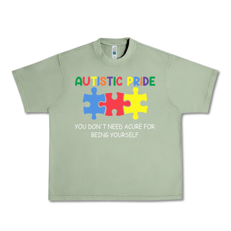 Autistic Pride Autism Awareness Urban Heavy Tee by CowhideDigitalArt | Teevron