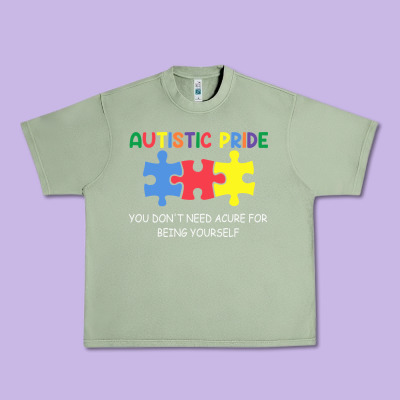 Autistic Pride Autism Awareness Urban Heavy Tee Designed By Cowhidedigitalart