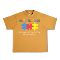 Peanut Butter Autistic Pride Autism Awareness Urban Heavy Tee - CowhideDigitalArt