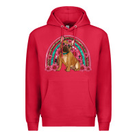 Cardinal french bulldog floral rainbow Premium Hoodie - Artiststas