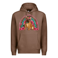 Chestnut french bulldog floral rainbow Premium Hoodie - Artiststas