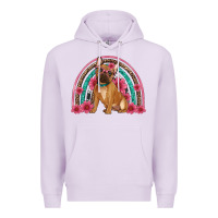 Lilac french bulldog floral rainbow Premium Hoodie - Artiststas