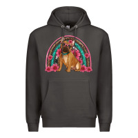 Smoke french bulldog floral rainbow Premium Hoodie - Artiststas
